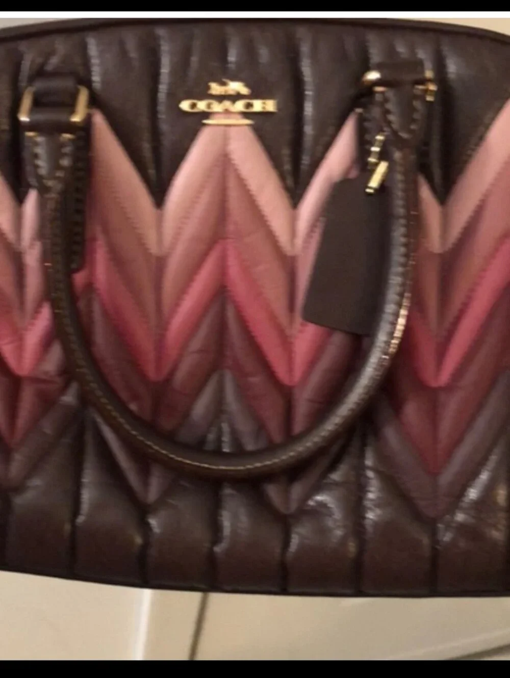 COACH MINI SAGE OMBRE' CARRYALL - Picture 7 of 11
